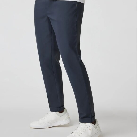 Vuori Cascade Elastic Waist Trouser Stretch Twill Pants 33 Navy NWT $158 - Picture 4 of 6